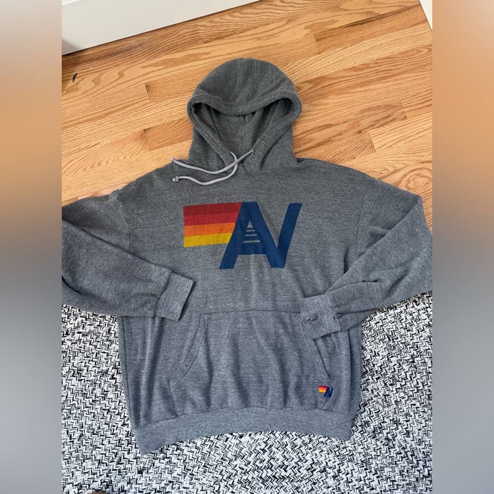 Aviator Nation Gray Logo Hoodie